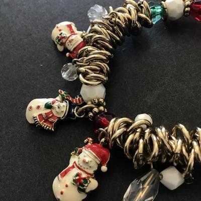 Christmas charm bracelet