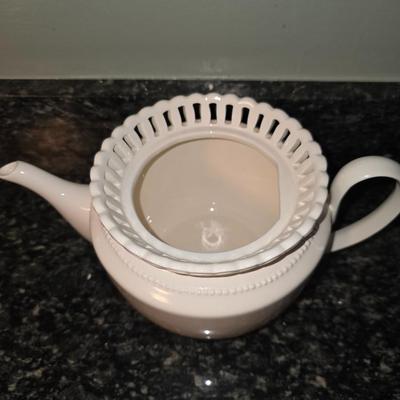 Vintage Porcelain White Tea Pot