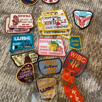 Vintage bowling patches