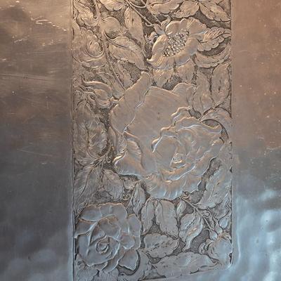 Decorative Silver Tone Tray
