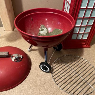 Small BBQ and phone booth