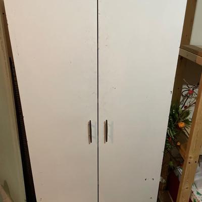 White metal cabinet only