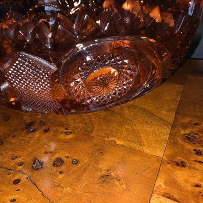 Amber Crystal Bowl