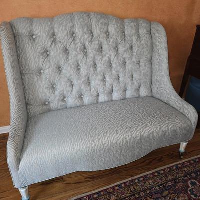 Fabric settee