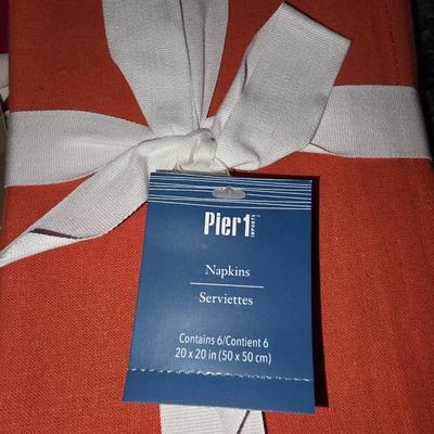 Orange and Red dinner napkins
