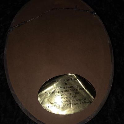 Gold framed mirror