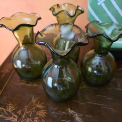 Vintage Jamestown glass house vases