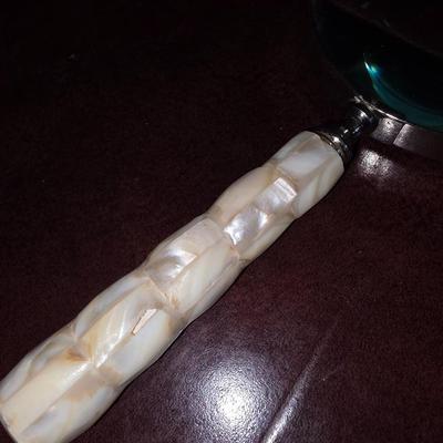 Mother of pearl magnifying glass