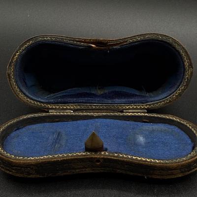 LOT 62H: Antique Marchand Brass and Mother of Pearl Opera Glasses - Made in Paris - With Case