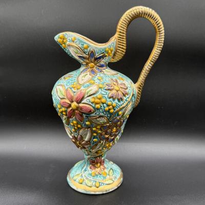 LOT 66H:: Vintage H. Bequet Majolica Vase #274 - Belgium