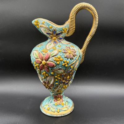 LOT 66H:: Vintage H. Bequet Majolica Vase #274 - Belgium