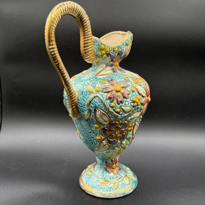 LOT 66H:: Vintage H. Bequet Majolica Vase #274 - Belgium