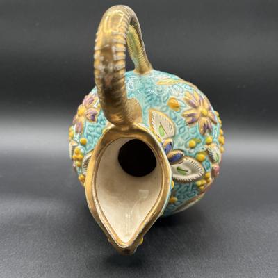 LOT 66H:: Vintage H. Bequet Majolica Vase #274 - Belgium