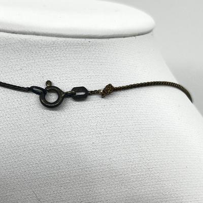 LOT 95J: Sterling Silver 18" Necklace with Two Pendants and 925 Mexico Cat Pin/Brooch - 17.2 GTW