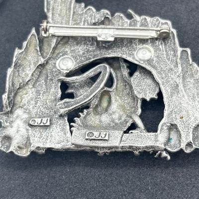LOT 100J: Unique Brooches/Pins Including Large Dragon Brooch