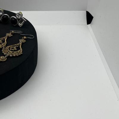 LOT 122J: Collection of Large/Long Dangle Pierced Earrings