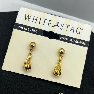 LOT 122J: Collection of Large/Long Dangle Pierced Earrings