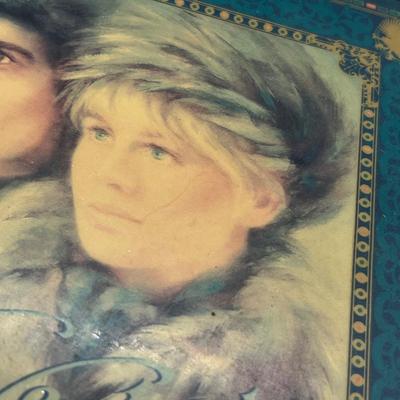 LOT 129J: Craft/Repair Lot with Beautiful Blue Velvet Lined Dr. Zhivago Music Box (Winds and Plays Lara's Song)