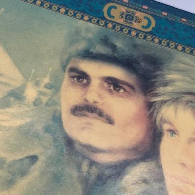 LOT 129J: Craft/Repair Lot with Beautiful Blue Velvet Lined Dr. Zhivago Music Box (Winds and Plays Lara's Song)