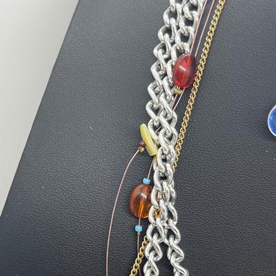 LOT 131J: Large Costume Jewelry Lot: Bracelets, Necklaces, Earrings, Pendants and More! Comes with a Cute Heart Shaped Box!