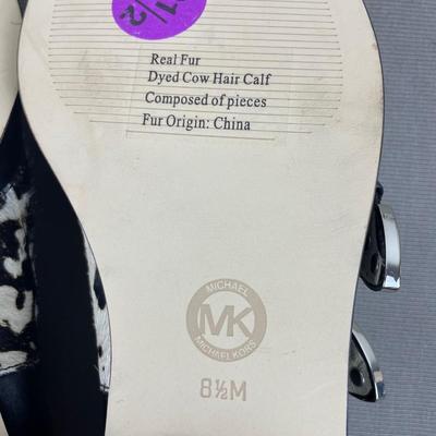 New Michael Kors Leather Buckle Loafers Size 8.5