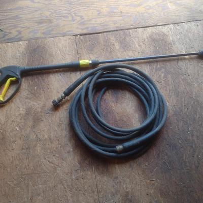 Pressure Washer Wand and Pressure Hose