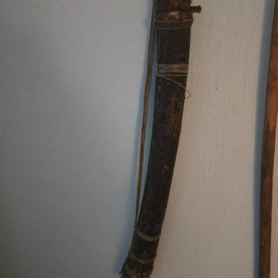 African bushman bow and arrow quiver