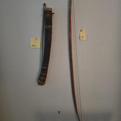 African bushman bow and arrow quiver