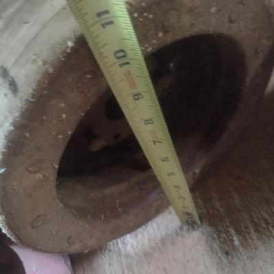 Set of Three Flat Belt Shop Pulleys