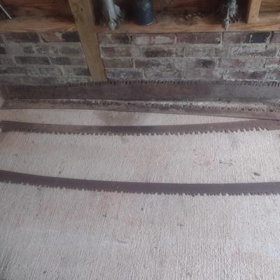 Collection of Antique Cross Cut Saw Blades