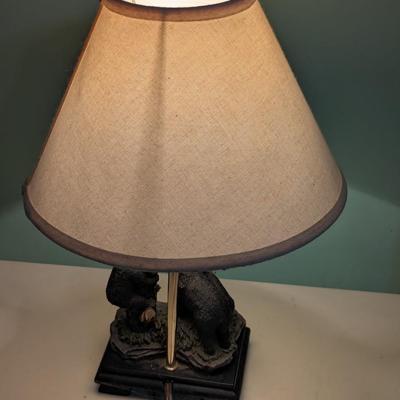 Resin Bear Table Lamp (PB)