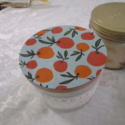 Sale Photo Thumbnail #19: One of the big candles has 3 tealight candles included in the package