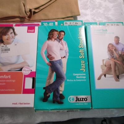 Sale Photo Thumbnail #66: New in pkg 4 black XL, 2 beige #2, 3 beige XL 30-40 mmHg ; 4 beige not in pkg (look new)