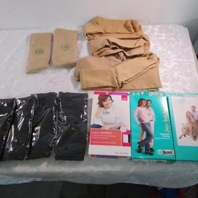 Sale Photo Thumbnail #62: New in pkg 4 black XL, 2 beige #2, 3 beige XL 30-40 mmHg ; 4 beige not in pkg (look new)
