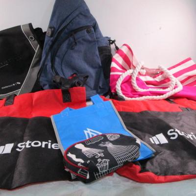Sale Photo Thumbnail #94: 2 shopping bags, 1 backpack, 1 messenger bag, 1 small shopping bag, 1 makeup bag, 1 beach bag