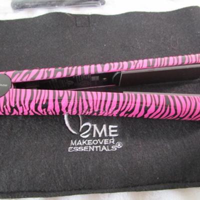Sale Photo Thumbnail #258: Style House flat iron Model 1645618 has pink & black tiger stripes, Vidal Sassoon curling iron Model VS122 has 1" barrel, both like new
