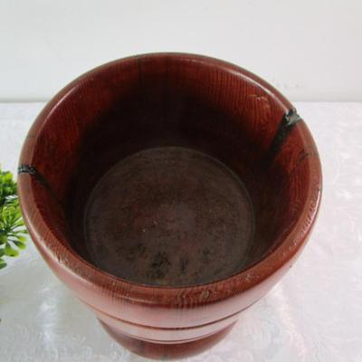 Sale Photo Thumbnail #290: Planter is 8-1/2" tall x 5-7/8" across; Bonsai tree is 8" tall x 10" wide, See pictures