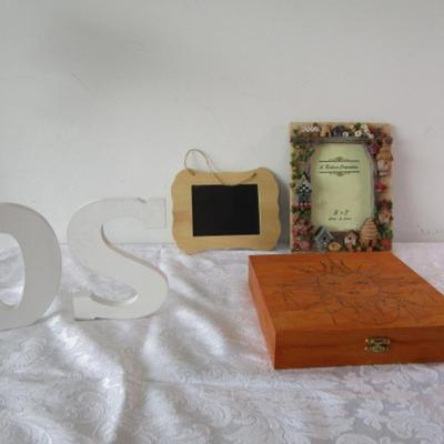 Sale Photo Thumbnail #306: Box is 8-1/4" x 8-1/8" x 2" tall, letters are 6" tall