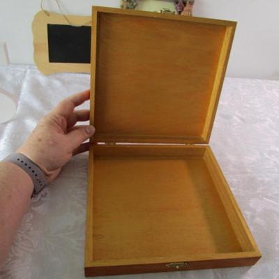 Sale Photo Thumbnail #308: Box is 8-1/4" x 8-1/8" x 2" tall, letters are 6" tall