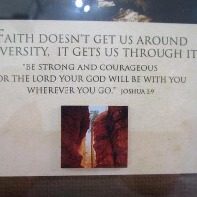 Sale Photo Thumbnail #403: "Faith Doesn't Get us Around Adversity", 14" x 10"