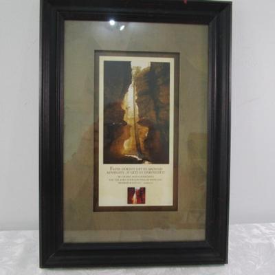 Sale Photo Thumbnail #402: "Faith Doesn't Get us Around Adversity", 14" x 10"