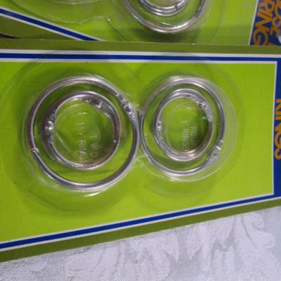 Sale Photo Thumbnail #612: 6 new pkg of 4 binder rings + 4 more rings, 3 pkg Post-It notes, pkg hanging folder tabs, staple remover, reinforcement , see pictures