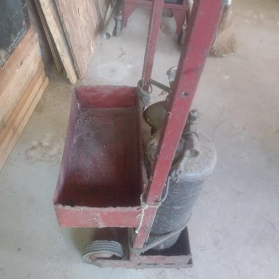 Acetylene Tanks with Metal Cart