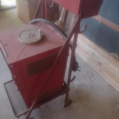 Dayton AC Arc Welder Model 3Z350 with Metal Cart
