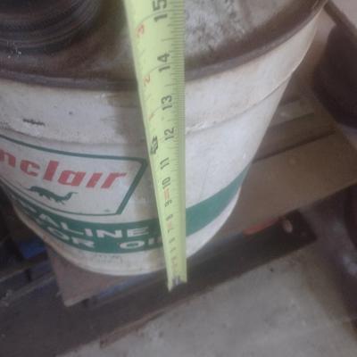 Vintage Sinclair Opaline Motor Oil 5 Gallon Can