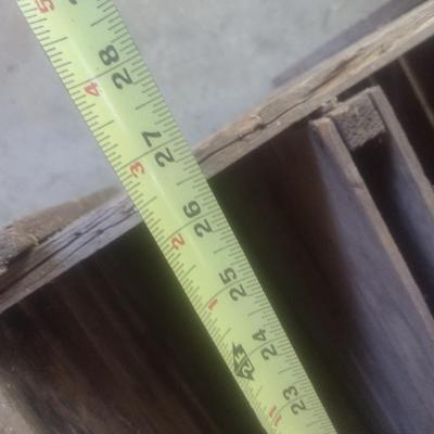 Large Wood Two Compartment Shipping Crate