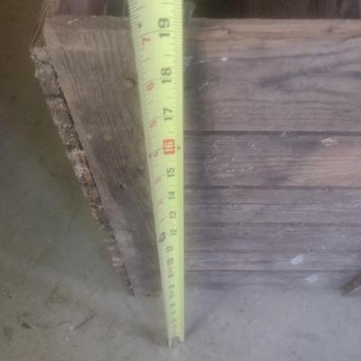 Large Wood Two Compartment Shipping Crate