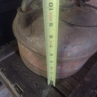 Pair of Vintage Metal Eagle Brand Gas Cans