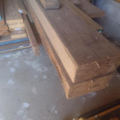 Large Pile of Assorted Wood Lumber, Sheeting, and More