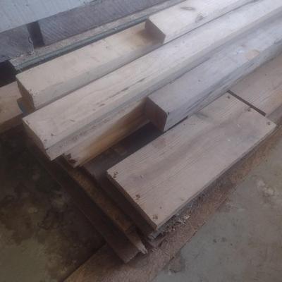 Large Pile of Assorted Wood Lumber, Sheeting, and More